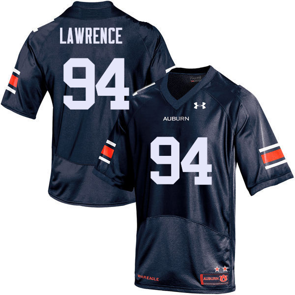 Auburn Tigers Men's Devaroe Lawrence #94 Navy Under Armour Stitched College NCAA Authentic Football Jersey YRQ7374KR